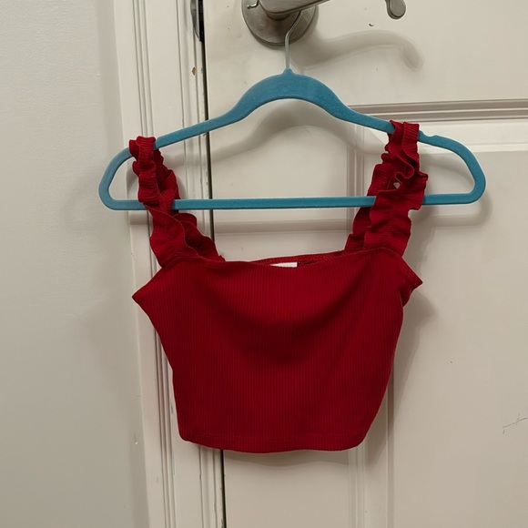 Aritzia crop top, red, XXS - Picture 1 of 3